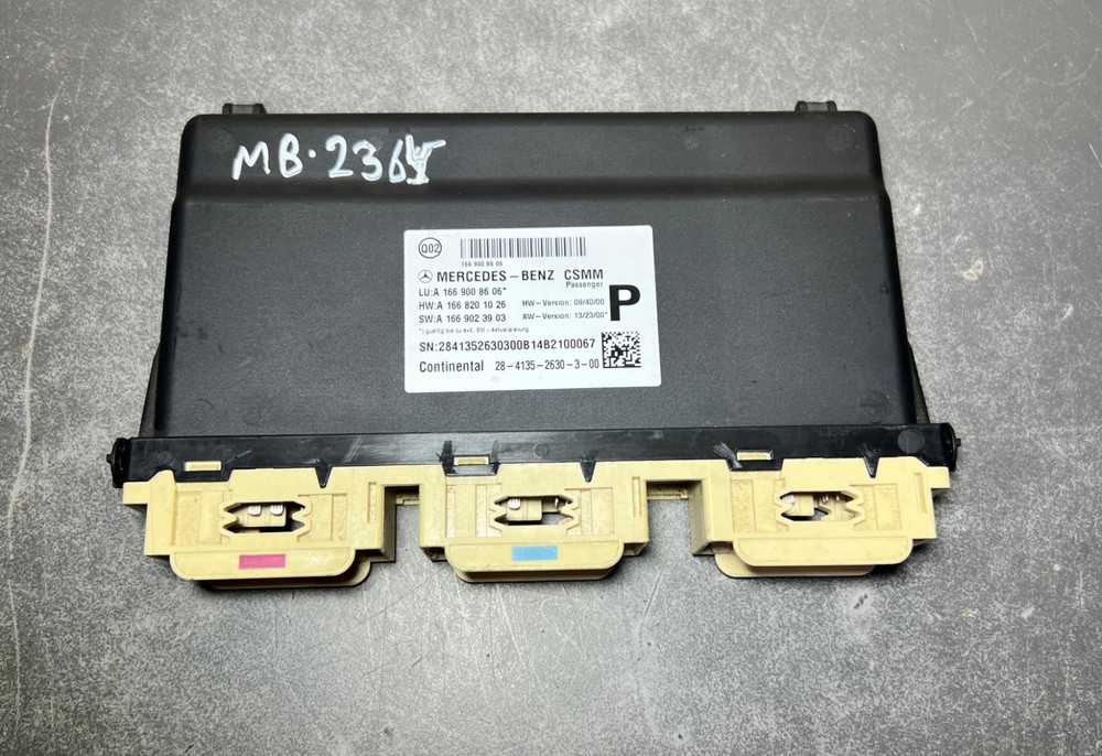 14-17 Mercedes-Benz W166 GLE 63 Passenger Seat Control Module A166 9008606 OEM