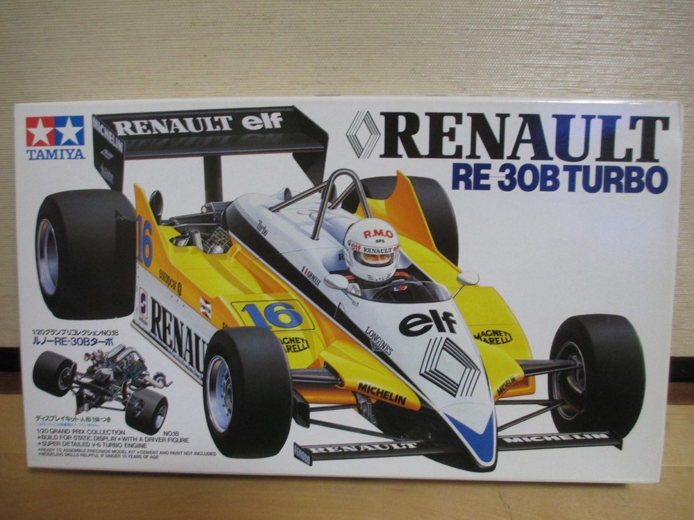 TAMIYA 1/20 RENAULT RE-30B TURBO F1 Model Kit
