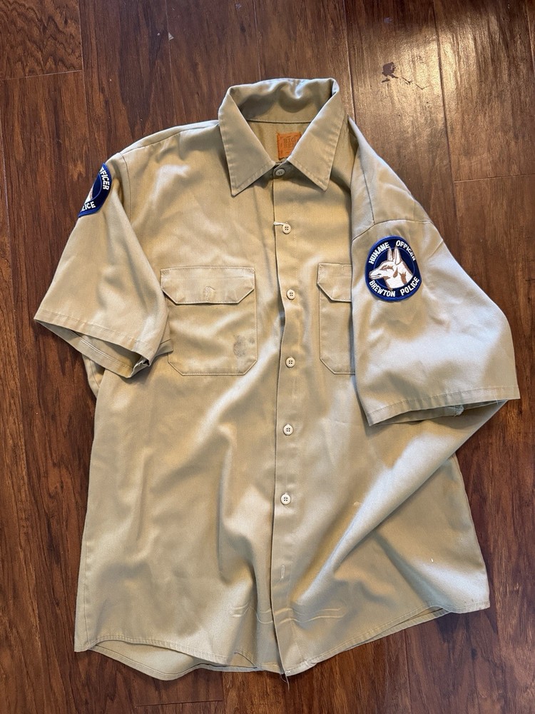 Vintage wrangler Big Ben Alabama Brewton Police Officer Shirt K9