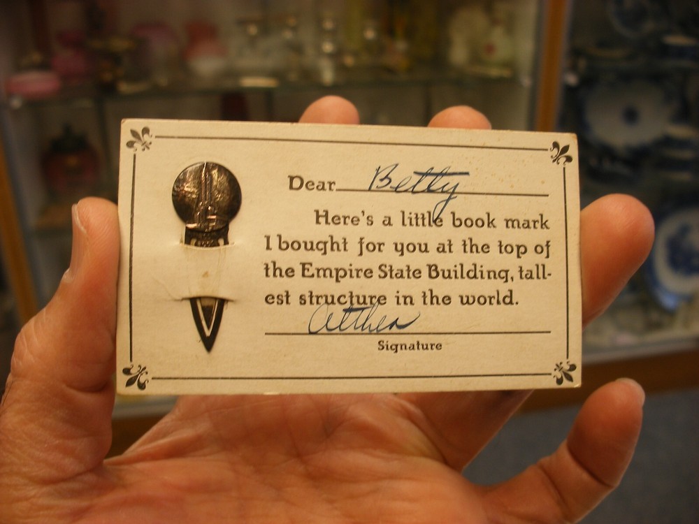 Vintage Empire State Building New Yok Souvenir Bookmark