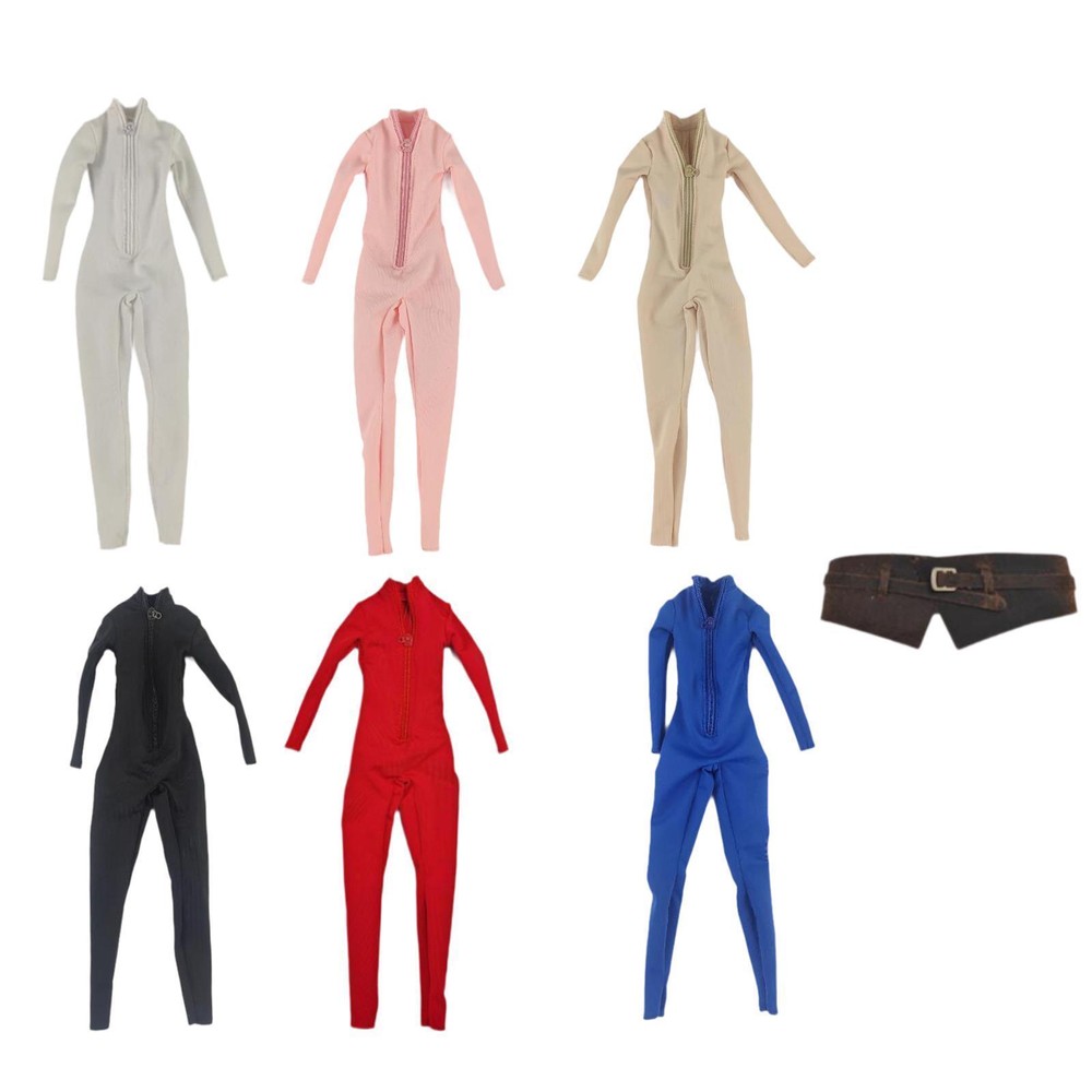 1:6 Scale Action Figures Jumpsuit Doll Outfits Female Figure Clothes