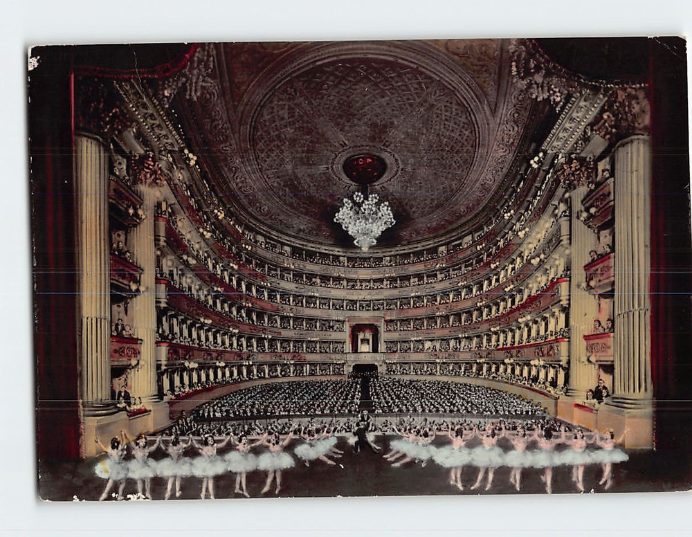 Postcard Teatro alla Scala Milan Italy