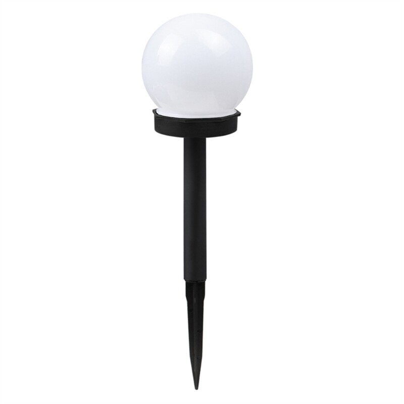 3Pcs Solar LED Round Ball Lights for Garden Patio Lawn Yard Outdoor Decoration
