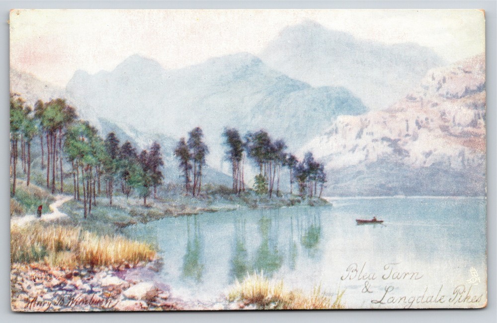Tuck~Blea Tarn And Langdale Pikes~Vintage Postcard