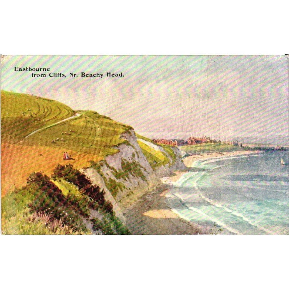 Vintage Eastbourne Beachy Head Sussex Postcard Sunny Sussex Cambridge Library