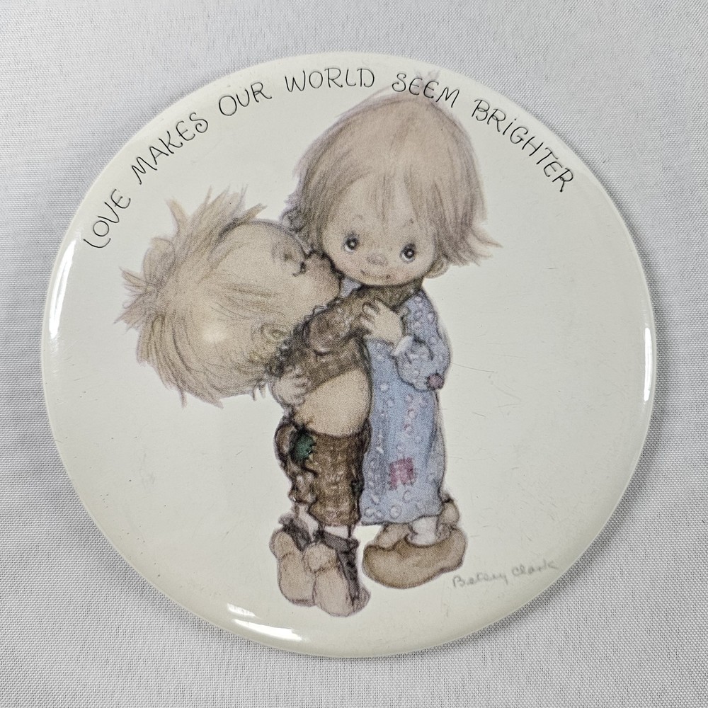 Vintage Hallmark Love Dots Pin Back Button With Backing Board 6