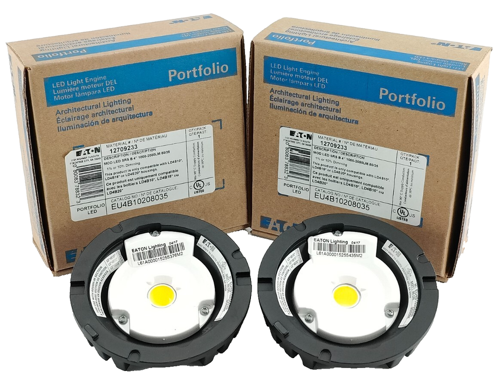 Eaton EU4B10208035 LED Light Engine 4 Inch 1000-2000LM Lot of 2