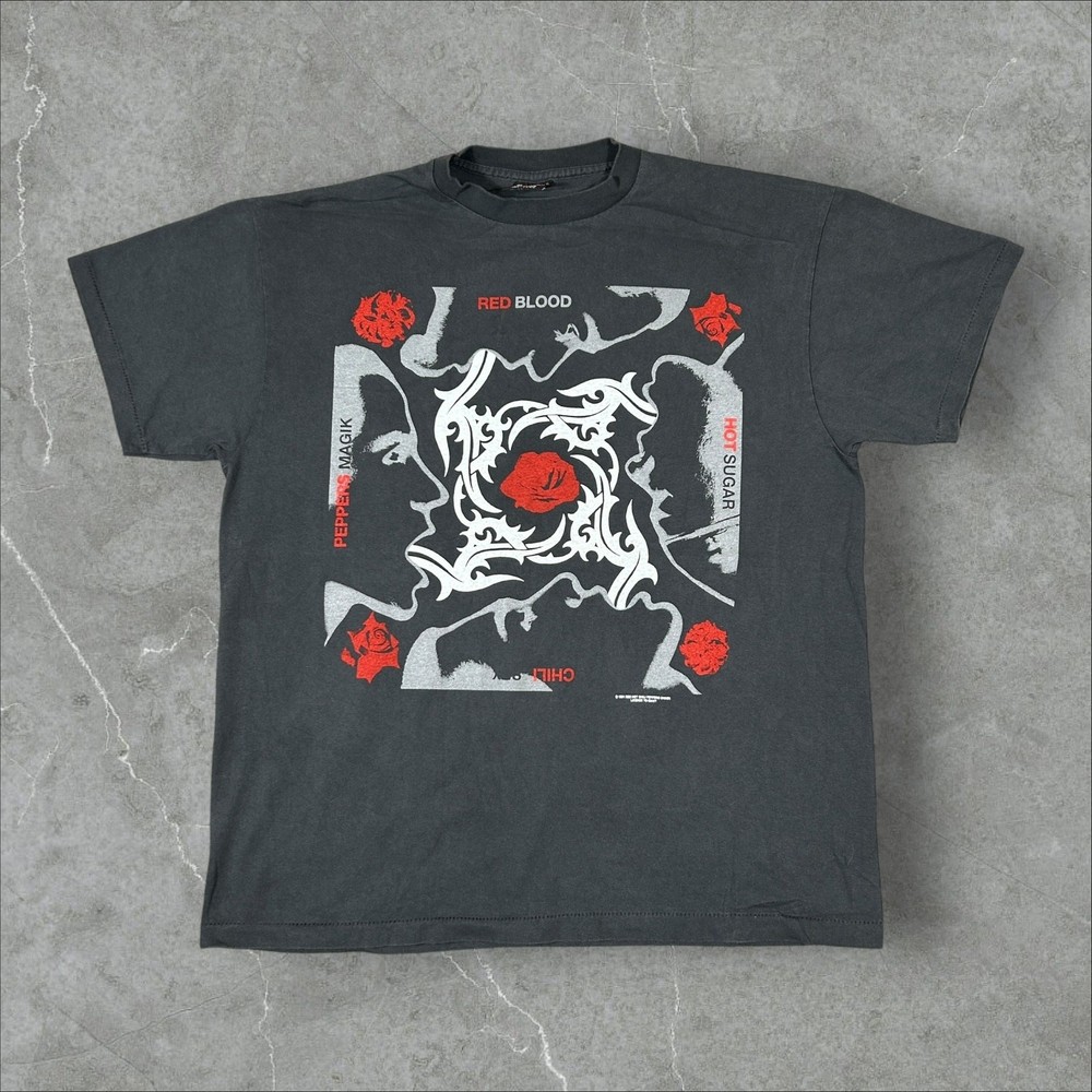 Vintage 1991 Red Hot Chili Peppers Magik Size L Single Stitch Reprint T-Shirt