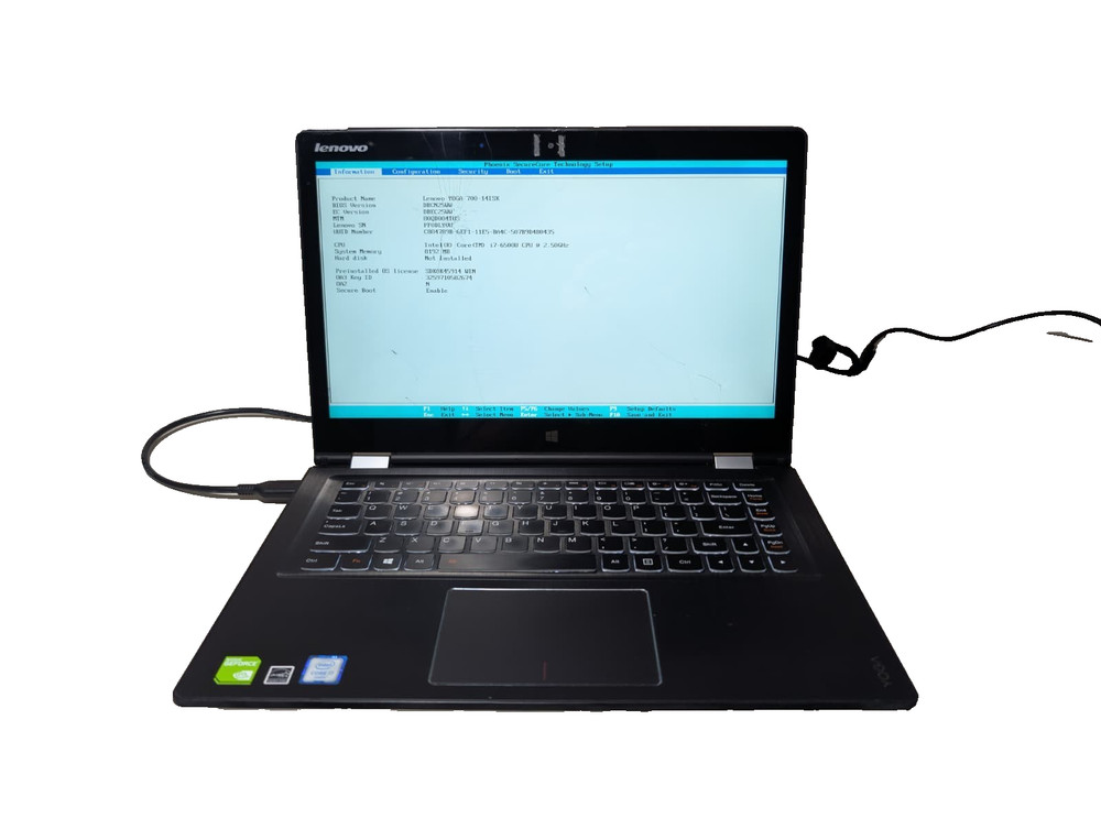 Read! Lenovo Yoga 700-14ISK 2-in-1 | i7-6500U 8GB RAM NO SSD | Backlit NVIDIA