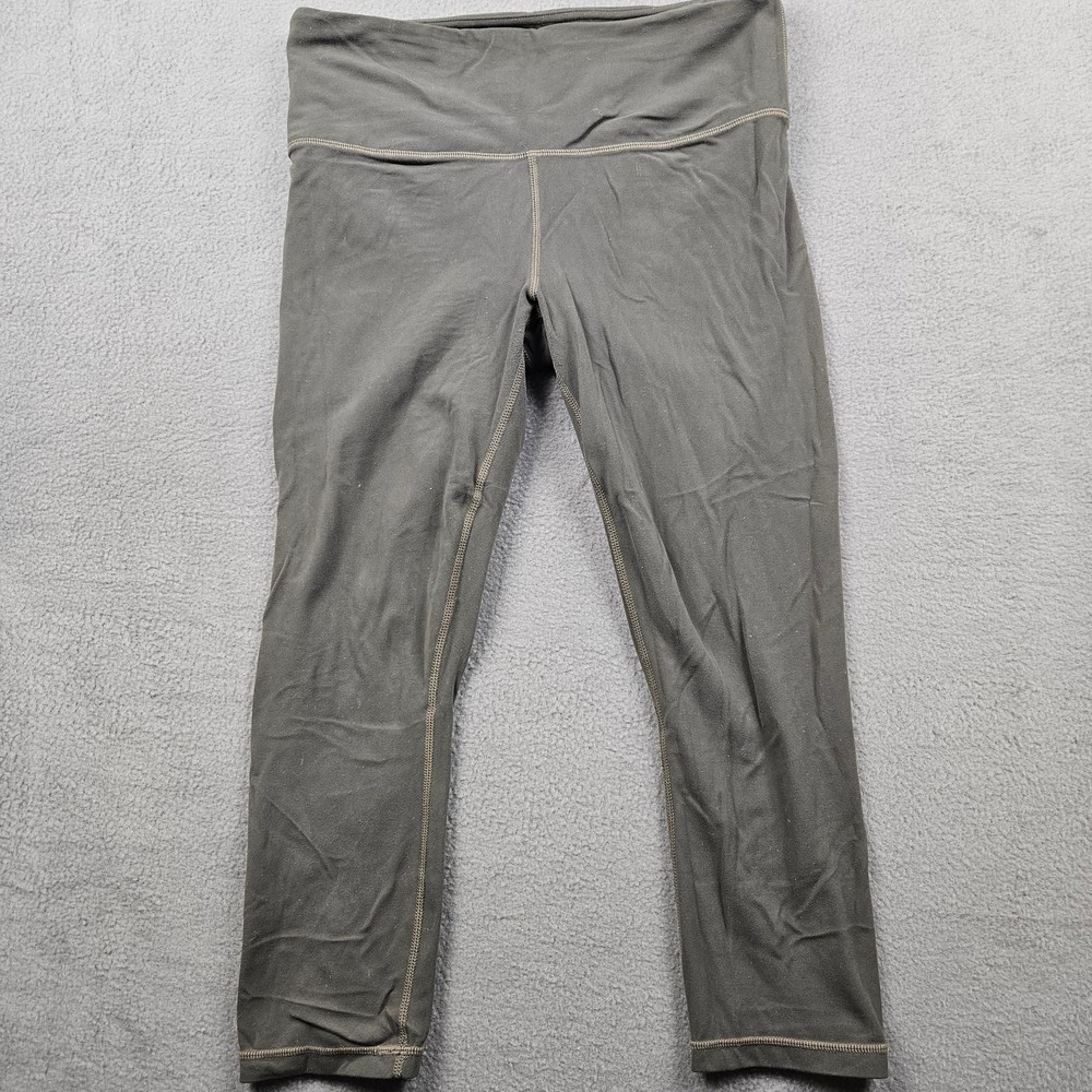 Athleta Leggings Gray Womens M Soft Yoga Ankle Stretch