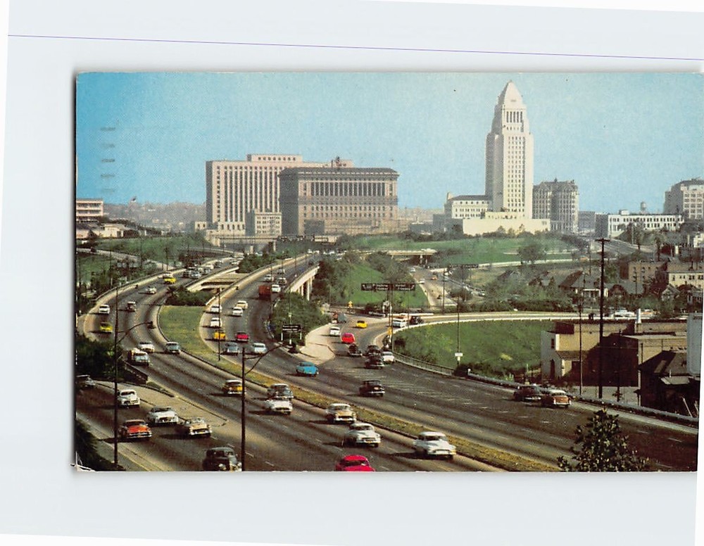 Postcard Hollywood Freeway Los Angeles California USA