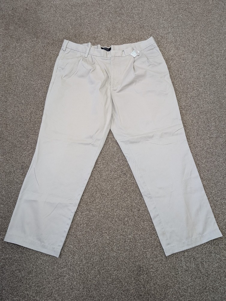 Dockers Men's Beige Chino Trousers D3 Classic Fit W40 L30