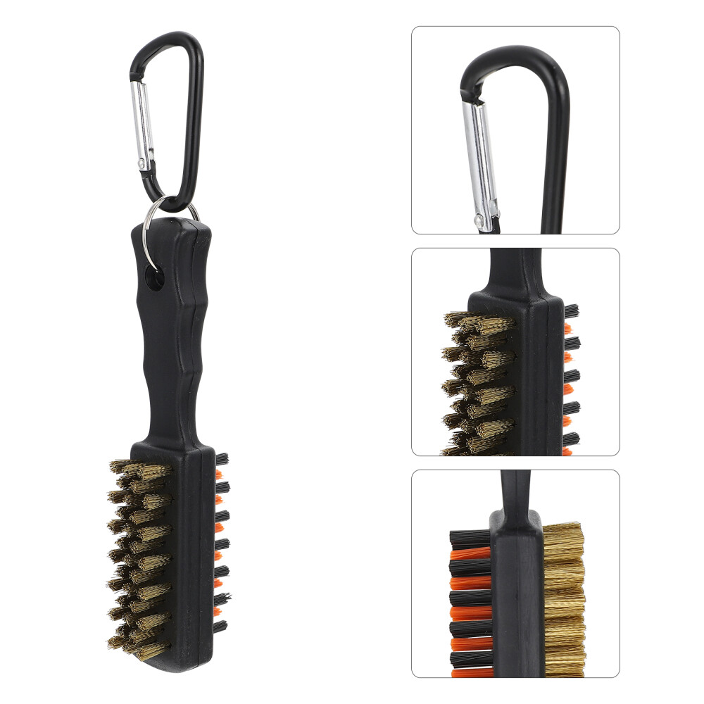 Double-Sided Steel Wire Golf Club Cleaning Brush for Irons and Woods  