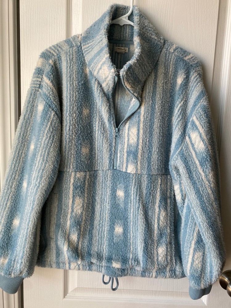 Billabong Woman's Fleece Boundary Mock Pullover 1/4 Zip Size Large