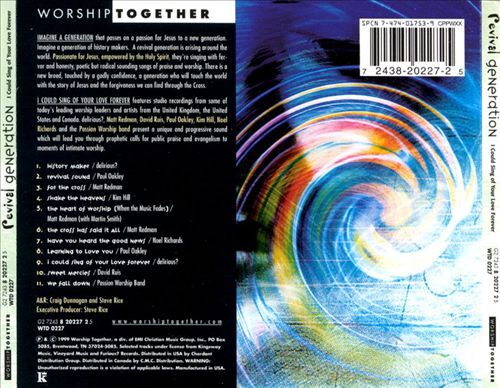 Revival Generation I Could Sing of Love Forever Various Artists CD