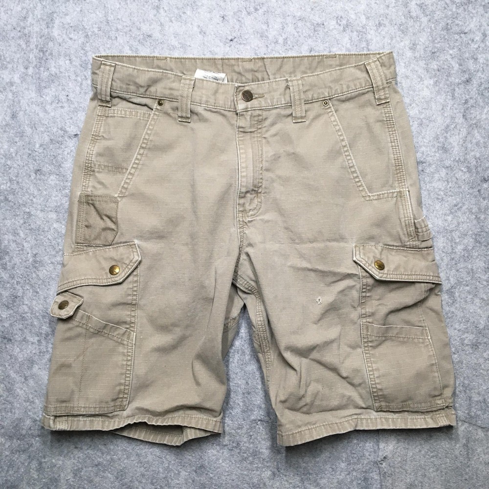 Carhartt Cargo Shorts Mens 34 Beige 11