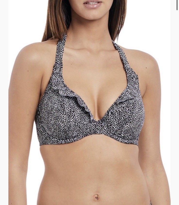 Freya Run Wild Banded Underwire Halter Bikini Top 34J