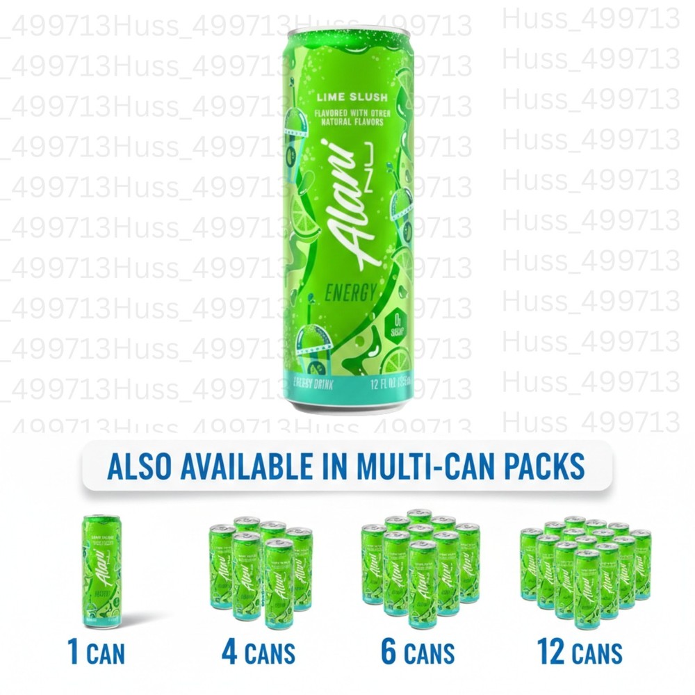 Alani Nu Lime Slush Energy Drink 12 oz NEW Unreleased Flavor (choose your pack)