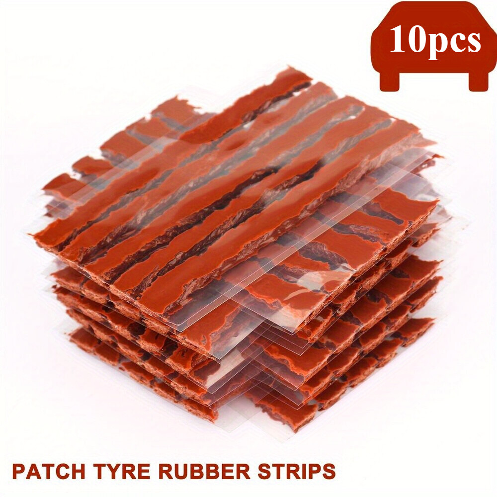 10-Piece Car & Motorcycle Tire Repair Kit with Durable Rubber Seals, Compact & Portable