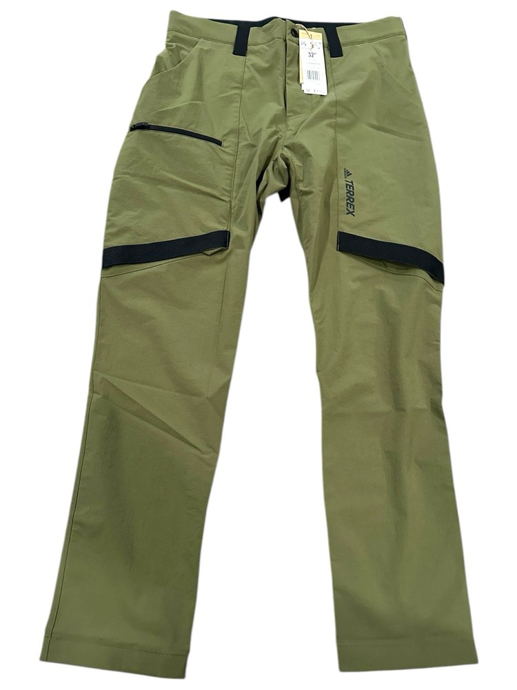 Adidas Men's Zupahike Terrex Hiking Pants 32”L Waist Focus Olive NWT
