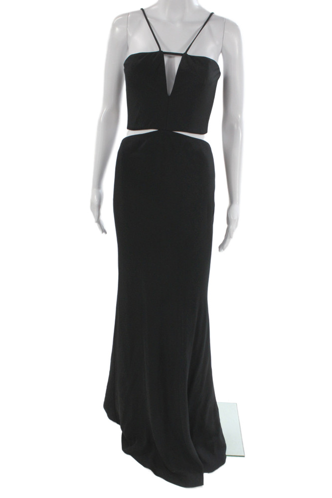 Cushnie Et Ochs Women Bodycon Maxi Dress Black Silk Zip Sleeveless Size SFree Shipping in US $100+ Orders | $6.95 Orders Below