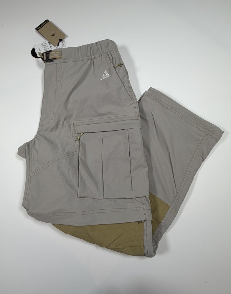 Nike ACG Smith Summit Cargo Pants College Grey Beige Men’s Sz Large FN0428-009