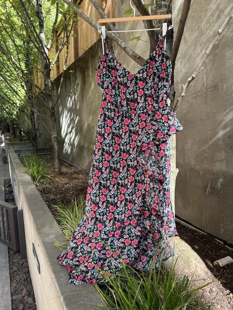 Women's Floral Sleeveless Maxi Dress Size Small