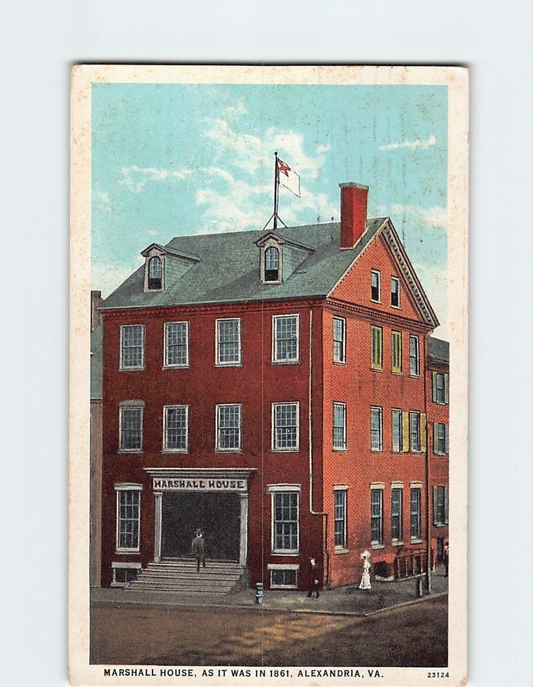 Postcard Marshall House Alexandria Virginia USA