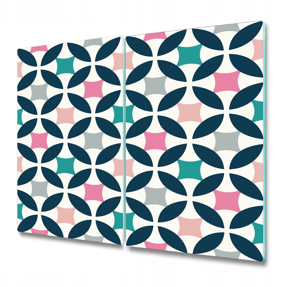 Serving Chopping Board Glass Cover Pastel Retro Simple Scandinavian 2x30x52