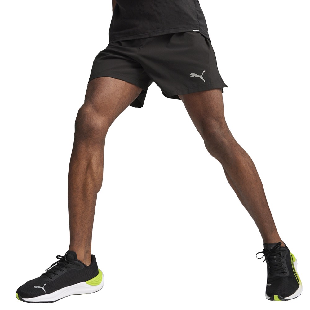 PUMA Run Velocity Ultraweave 5 Inch Shorts Mens Black Casual Athletic Bottoms 52