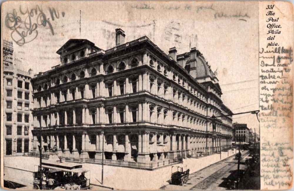 Pre-1907 POST OFFICE Philadelphia Pennsylvania PA m/14 BJ7827