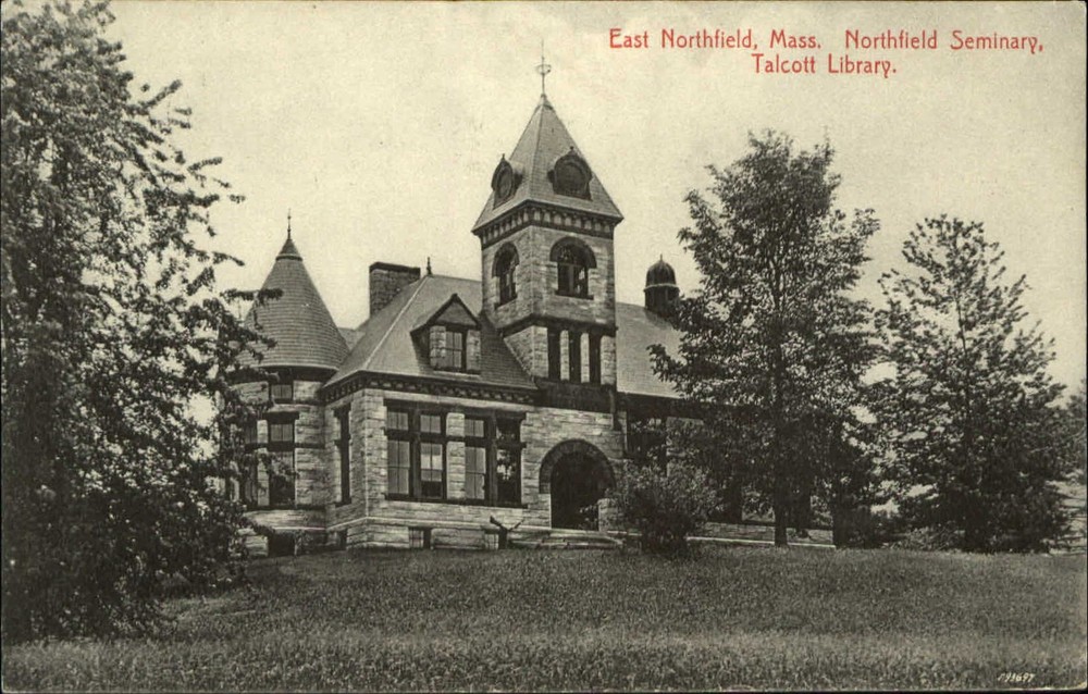 Talcott Library Northfield Seminary East Northfield Massachusetts MA mailed 1910