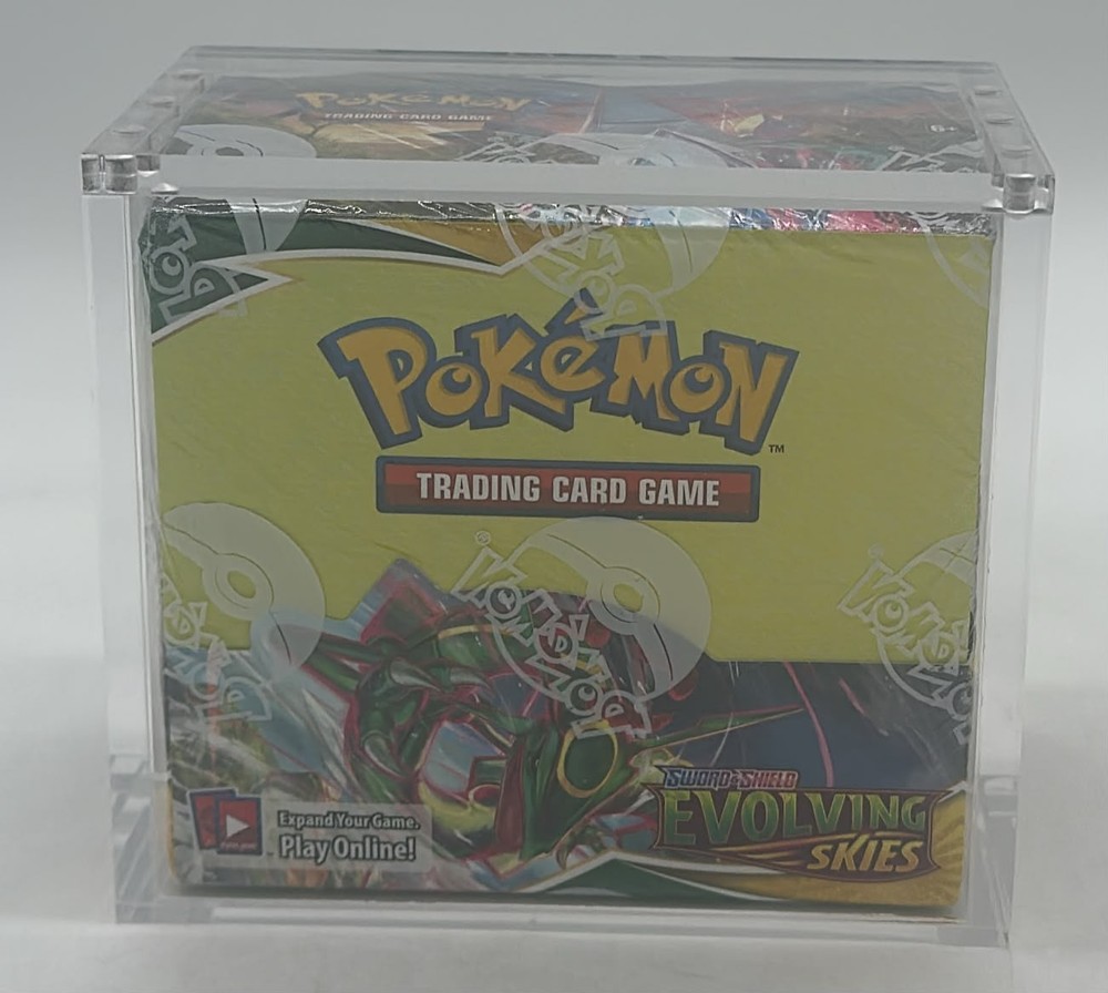 Pokemon TCG Sword & Shield Evolving Skies Booster Box SEALED WITH ACRYLICPROBSTEIN123 is actively accepting CONSIGNMENTS !!