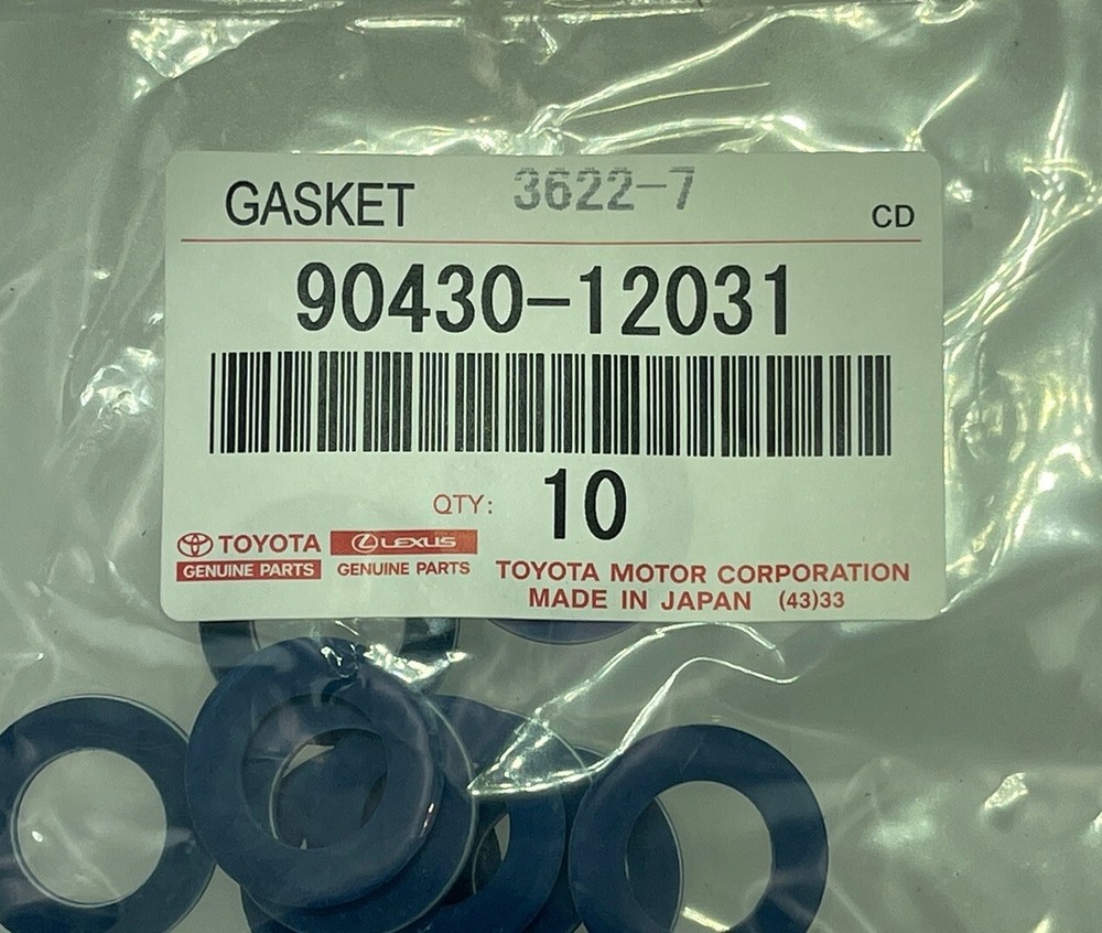 90430-12031 x 10 GENUINE OEM OIL FILTER DRAIN PLUG WASHER GASKET - TOYOTA LEXUS