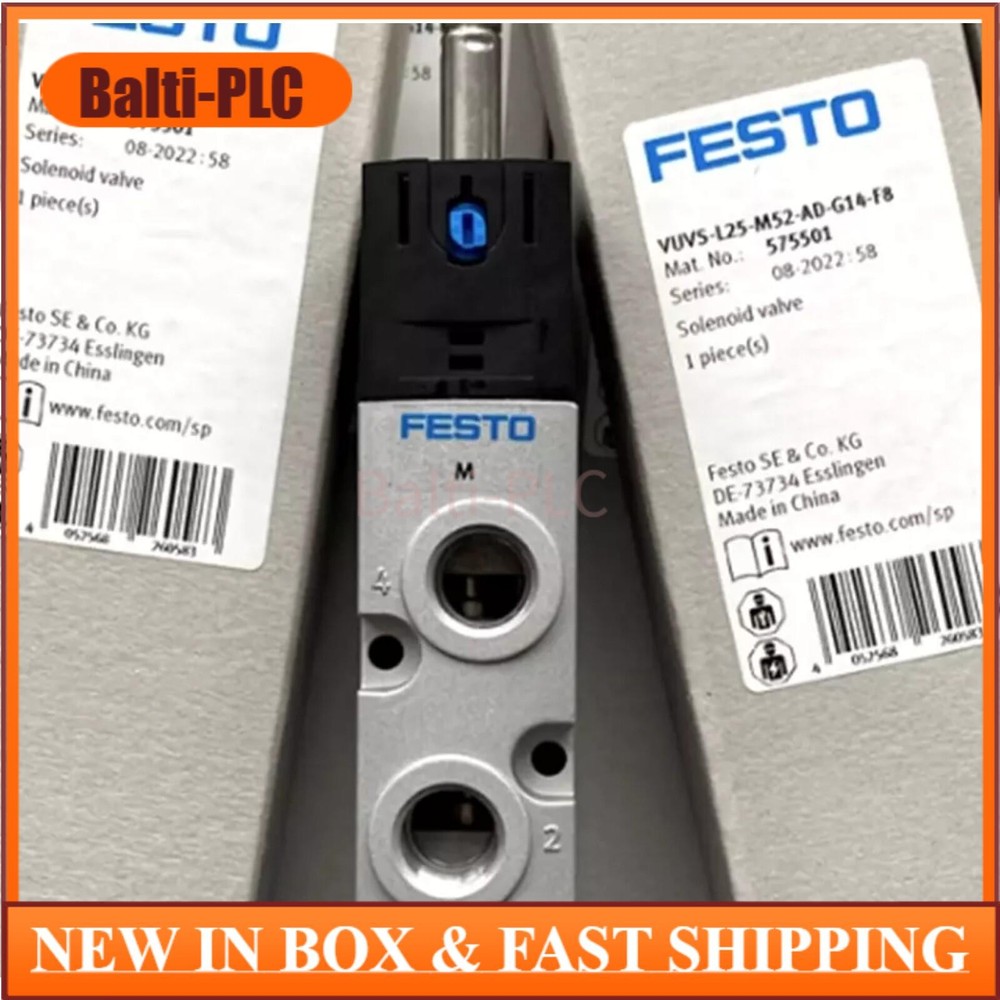 New VUVS-L25-M52-AD-G14-F8 Festo 575501 Fast Shipping Original solenoid valve