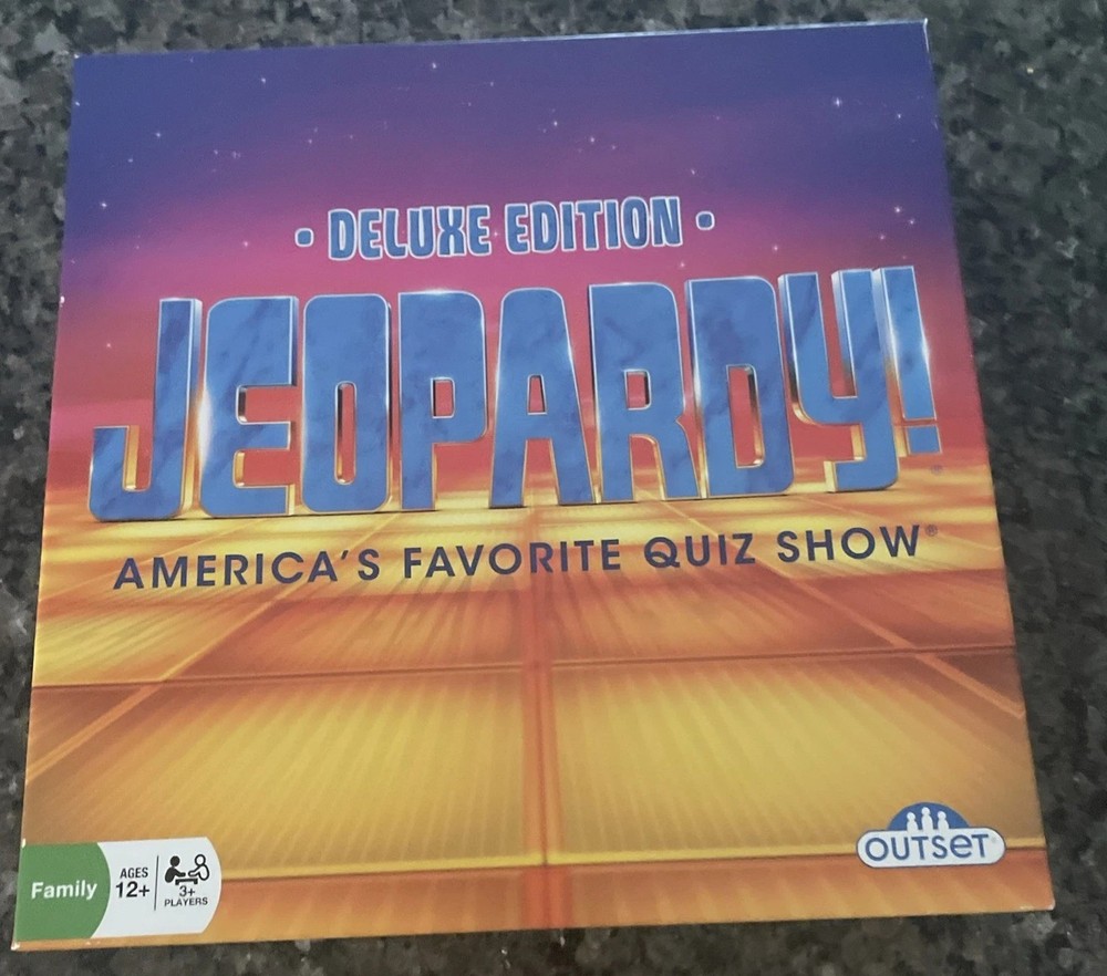 Jeopardy Deluxe Edition TV Quiz Show Board Game By Outset 2016 Family Game Night