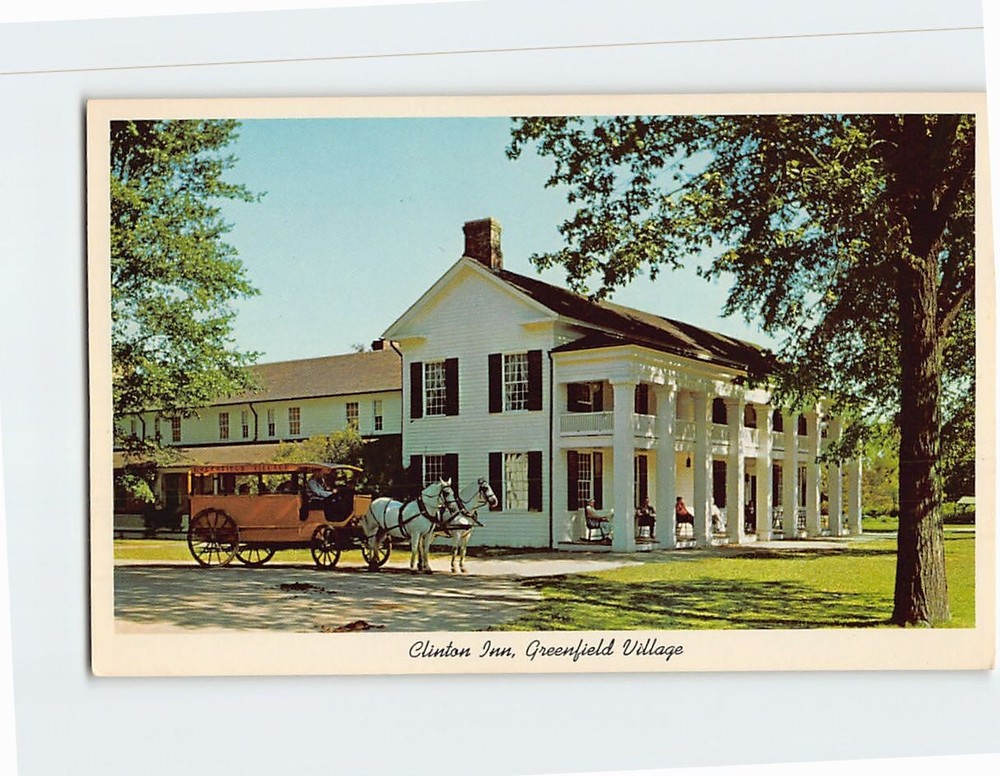 Postcard Clinton Inn Greenfield Village Dearborn Michigan USA