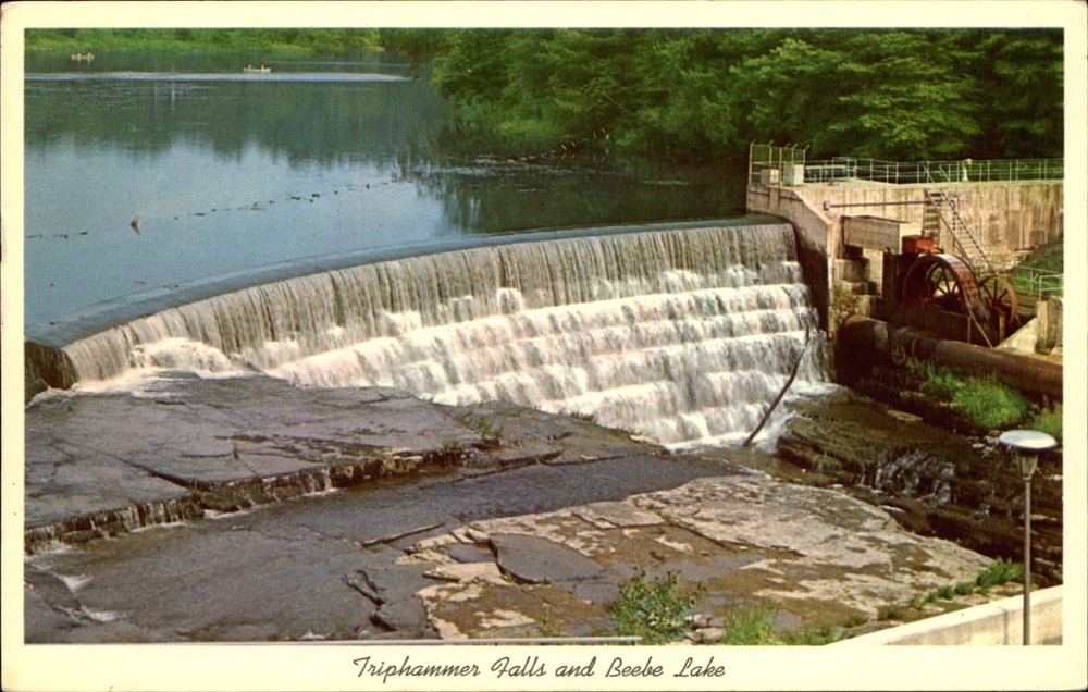 Triphammer Falls & Beebe Lake ~ Hydraulic Lab Cornell Univesity Ithaca New York