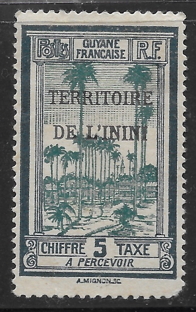 1932 ININI  Postage Due SC#J1 MH  VF PALMS