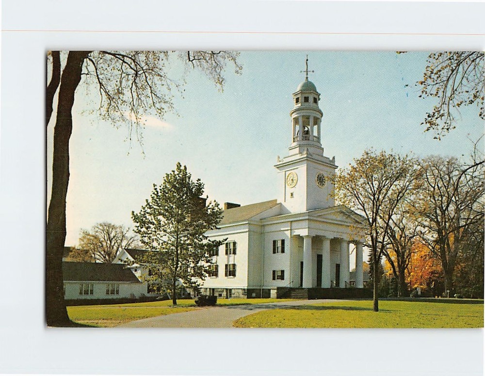 Postcard First Parish Church Concord Massachusetts USA