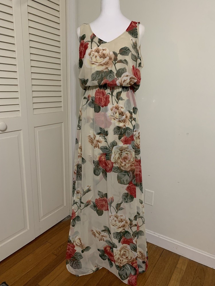 Show Me Your Mumu Size Large Floral Maxi Dress