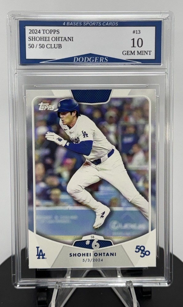 2024 Topps Shohei Ohtani L.A. Dodgers 50/50 Club Card #13 Gem Mint 10