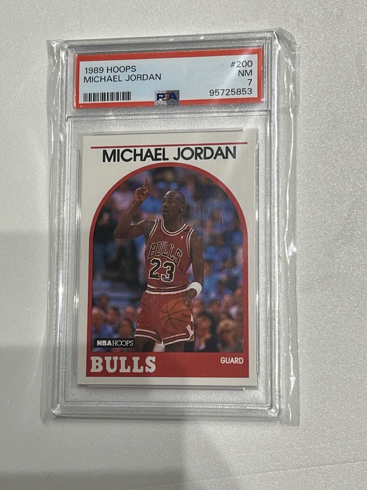 1989 Hoops #200 Michael Jordan Psa 7
