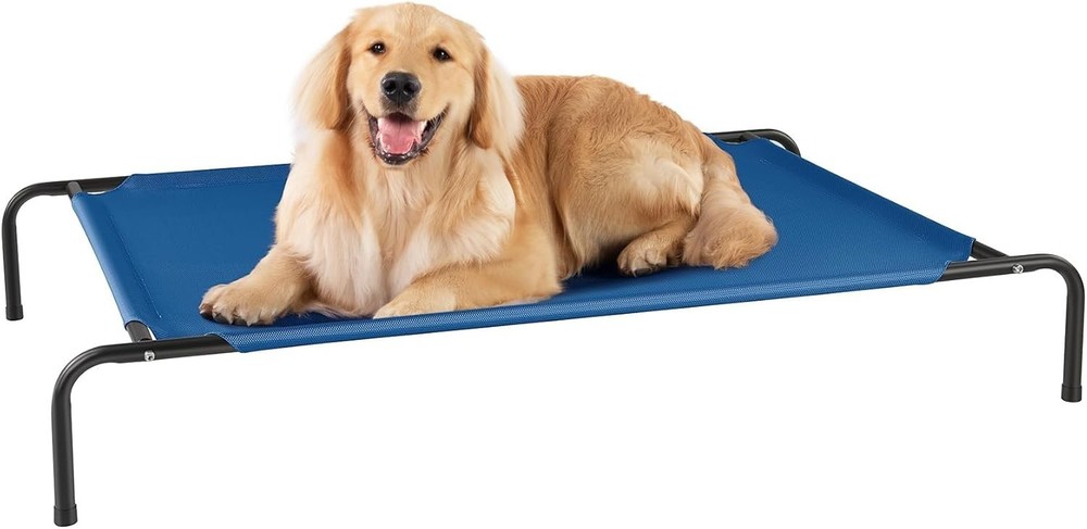 50 Inch Elevated Cooling Dog Bed for Large Pets - Outdoor Raised Cot Hammock