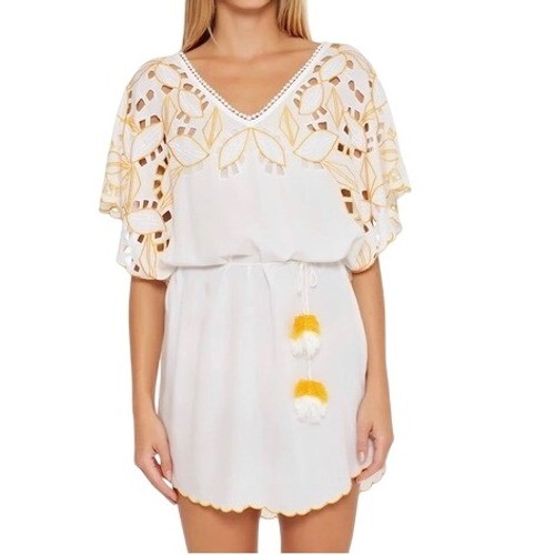 Trina Turk Embroidered Lahaina Swim Cover Up Dress Women's Size XS