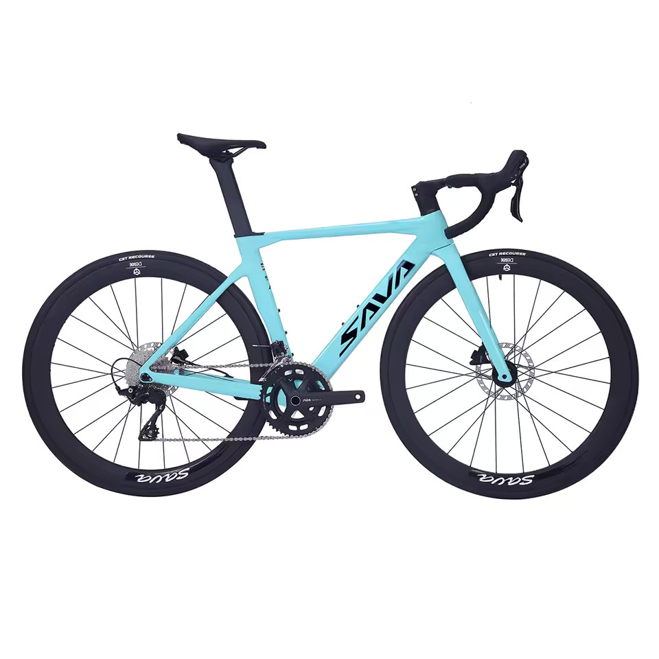 Carbon Fiber Road Bike with Shimano R7100 24-Speed Components.