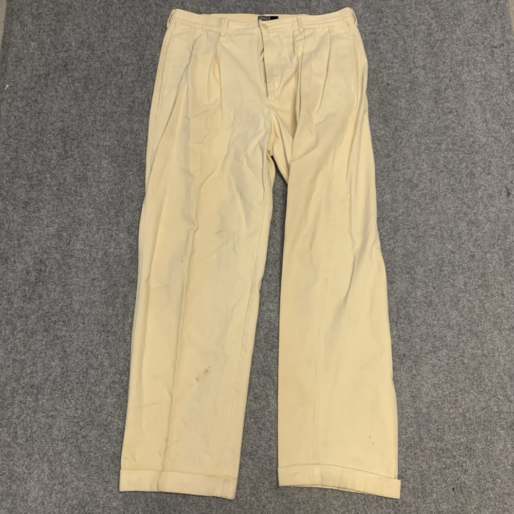 Polo Golf Ralph Lauren Pants Men's 36x36 Stretch  Cotton Twill Chino READ
