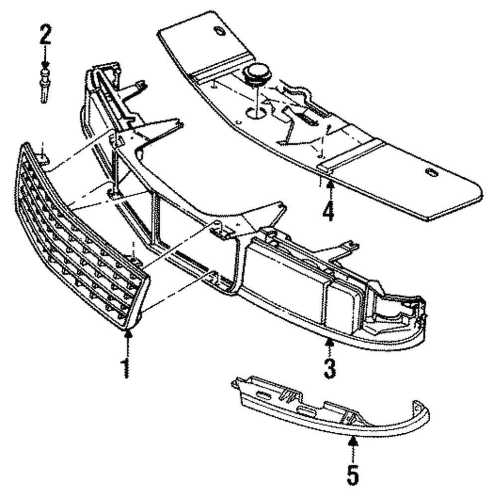 Genuine GM Front Grille Replacement Part 03544701