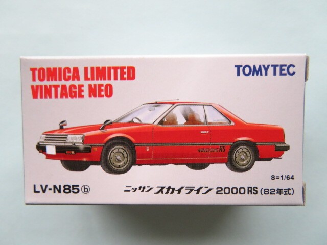 Takara Tomy Tomica Limited Vintage Neo LV-N85b Nissan Skyline 2000 RS Red 1/64