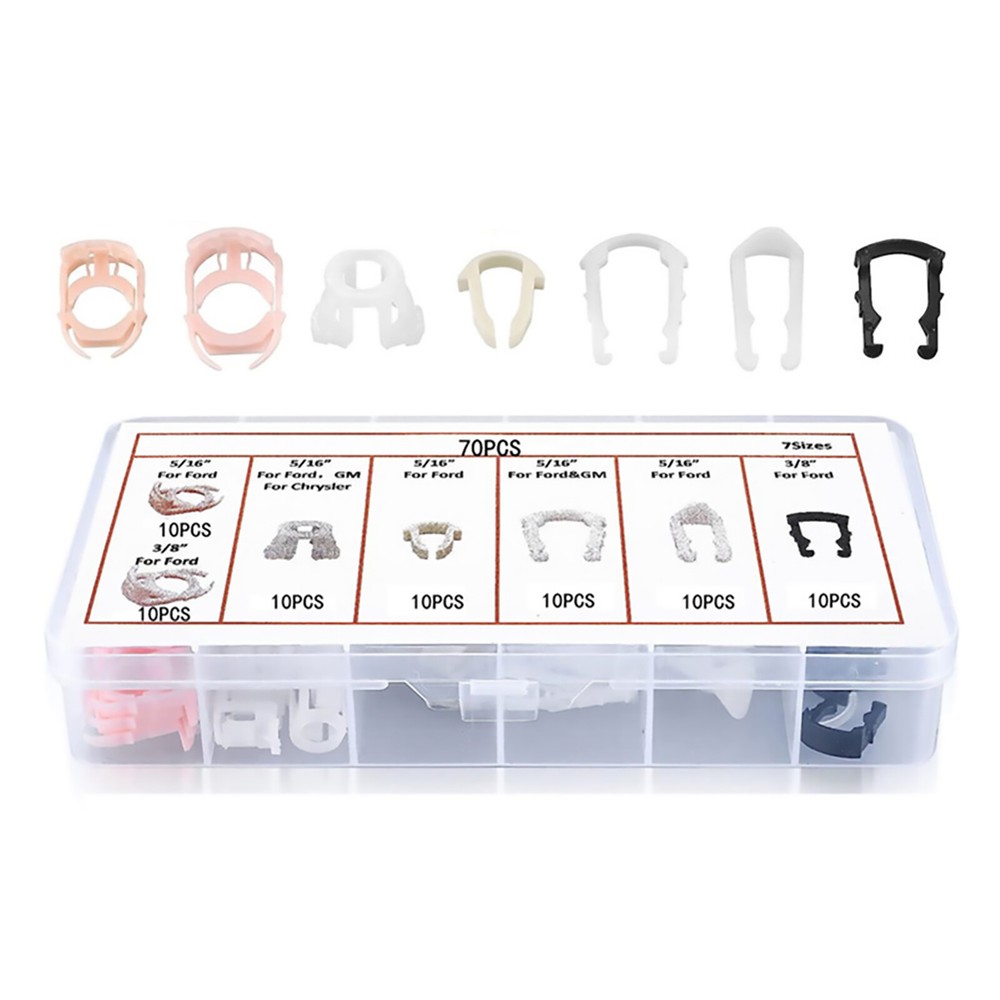 70X Fuel Line Retainer Clip Assortment Parts For Ford Car Accessory Universal